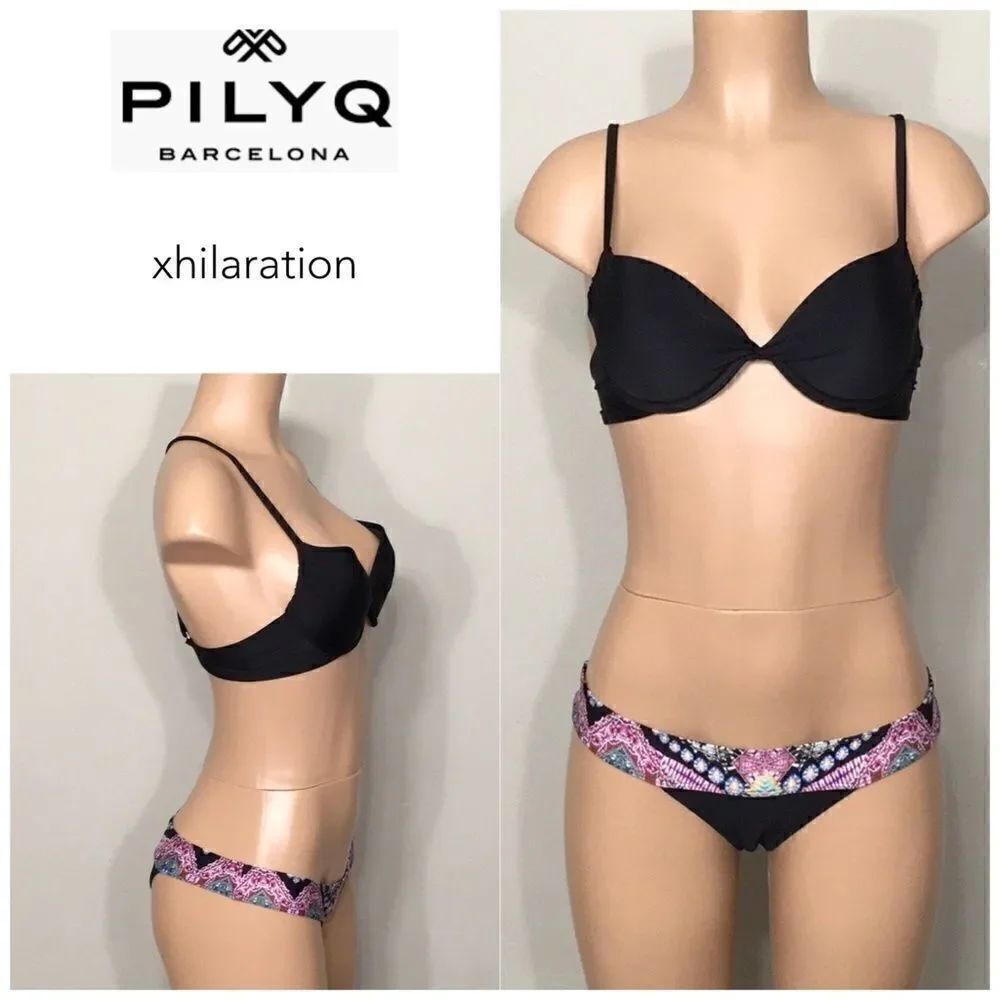PILYQ teeny bottoms and mixed push-up top.